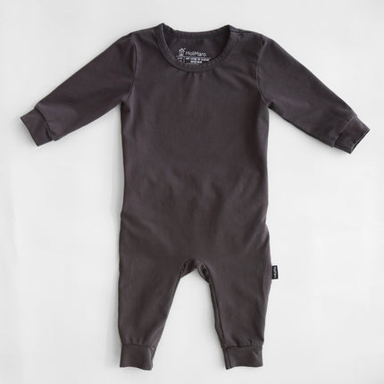 The Original BackOpen Romper - Soft Black