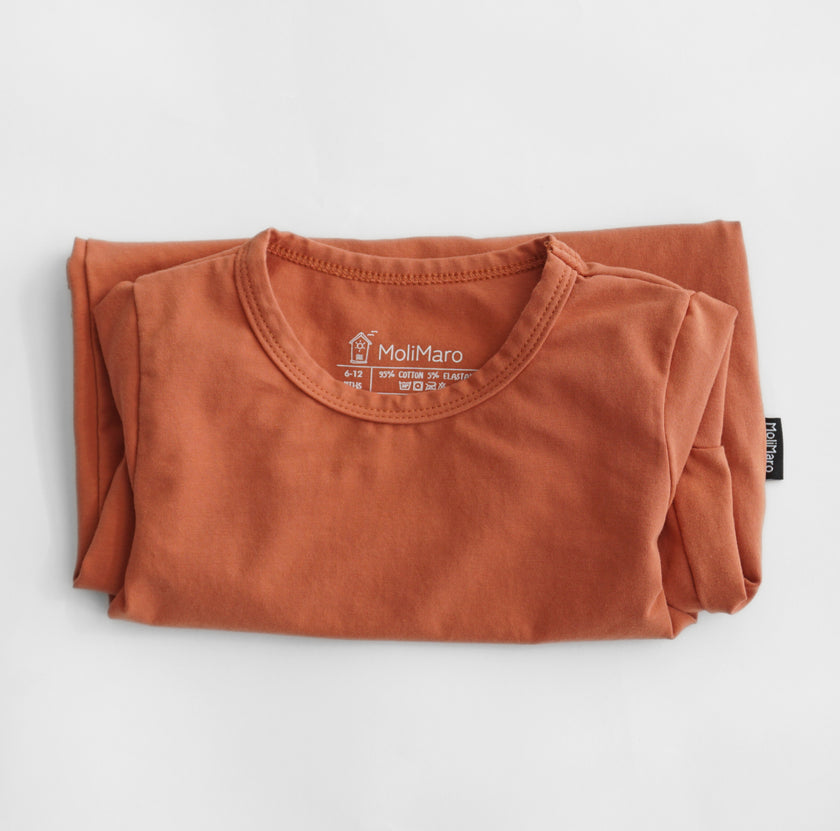 The Original BackOpen Romper - Terracotta Clay